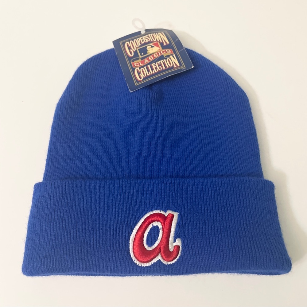 Atlanta Braves Beanie Vintage American Needle Cooperstown Classics Blue Toque